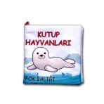 Kutup Hayvanları Kumaş Sessiz Kitap T056 - Bez Kitap