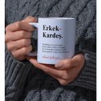 Kutup Kitap Kupa Bardak Erkek Kardeşe Özel Isimli Kupa Bardak Üç Adet Kahve Hediye Seti Kutupkitap - Beyaz