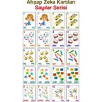 Kututr 20 Parça Sayılar Serisi Zeka Kartları Eşleştirme Oyunu Hafıza Kartı Ahşap Eğitici Puzzle