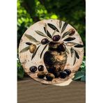 Kututr 3D Gürünümlü Uv Baskı Mdf Zeytin Desenli Duvar Süsü – 33X33 Cm & 20X20 Dt202,Ahşap Dt202 33 X