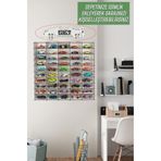 kutuTR 50 Araçlık Ahşap Duvar Rafı (Hotweels Ve Matchbox), 50araçliste