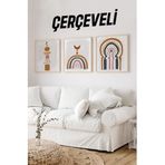 Kututr Ahşap Çerçeveli Mdf Kare İslami Tablo Seti Salon Ve Oturma Odası Için Kr4034,Çerçeveli Kr4034 42 X