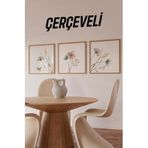 Kututr Ahşap Çerçeveli Mdf Kare Tablo Seti Mutfak Için,Çerçeveli Kr4042 42 X