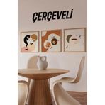 Kututr Ahşap Çerçeveli Mdf Kare Tablo Seti Mutfak Için,Çerçeveli Kr4045 32 X