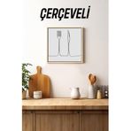 Kututr Ahşap Çerçeveli Mdf Kare Tek Tablo Kendi Setinizi Oluşturacağınız Liste Mutfak,Çerçeveli Tx1069 32 X