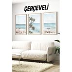 Kututr Ahşap Çerçeveli Mdf Tablo Seti Matisse Bohem Kusama Salon Ve Oturma Odası İçin Çt3066,Çerçeveli Çt3066 23 X 32