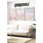 Kututr Ahşap Çerçeveli Mdf Tablo Seti Matisse Bohem Kusama Salon Ve Oturma Odası İçin Çt3067,Çerçeveli Çt3067 23 X 32