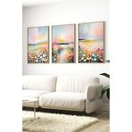Kututr Ahşap Çerçeveli Mdf Tablo Seti Matisse Bohem Kusama Salon Ve Oturma Odası İçin Çt3076,Çerçeveli Çt3076 42 X 62