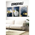 Kututr Ahşap Çerçeveli Mdf Tablo Seti Matisse Bohem Kusama Salon Ve Oturma Odası İçin Çt3083,Çerçeveli 3083 42 X 62