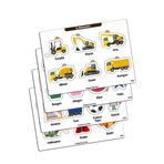 Kututr Çocuklar Için Eğitici Ve Öğretici Ahşap Renkli Yapboz 4'lü Set 102