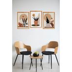 Kututr Dekorize Mdf 3 Parça Mm Çerçeve Görünümlü Bohem Tablo 3006,Renkli 30 X 40