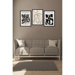 Kututr Dekorize Mdf 3 Parça Mm Çerçeve Görünümlü Bohem Tablo 3035,Renkli 30 X 40