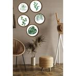 Kututr Dekorize Mdf 5 Parça Çerçeve Görünümlü Tablo Set 5018,5018 50 X 70