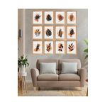 kutuTR Dekorize Mdf Tablo Seti 12 Parça 3 Mm - Boho Salon Oturma Yatak Odası Için Duvar Dekoru ahşapmodel02
