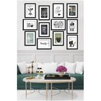 Kututr Dekorize Mdf Tablo Seti 12 Parça 3 Mm Mutfak Salon Oturma Yatak Odası Için Duvar Dekoru,Renkli 30 X 40,8692016043328