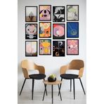 KutuTR Dekorize Mdf Tablo Seti 12 Parça - Salon Oturma Odası İçin Duvar Dekoru Çerçeve Görünümlü ONK 1007 30 x 40
