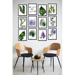 Kututr Dekorize Mdf Tablo Seti 12 Parça Salon Oturma Odası İçin Duvar Dekoru Çerçeve Görünümlü Onk 1030,Onk 1030 30 X 40