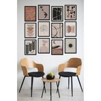 Kututr Dekorize Mdf Tablo Seti 12 Parça Salon Oturma Odası İçin Duvar Dekoru Çerçeve Görünümlü Onk Seri,Onk 1012 30 X 40