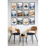 Kututr Dekorize Mdf Tablo Seti 12 Parça Salon Oturma Odası İçin Duvar Dekoru Çerçeve Görünümlü Onk Seri,Onk 1013 21 X 30