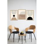 Kututr Dekorize Mdf Tablo Seti 3 Parça Mm Salon Oturma Odası Için Bohem Duvar Dekoru 3042,Çok Renkli 13 X 17