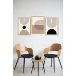 Kututr Dekorize Mdf Tablo Seti 3 Parça Mm Salon Oturma Odası Için Bohem Duvar Dekoru 3042,Çok Renkli 21 X 30