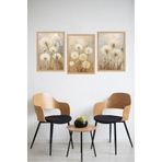 Kututr Dekorize Mdf Tablo Seti 3 Parça Mm Salon Oturma Odası Için Bohem Duvar Dekoru 3043,Siyah Beyaz 21 X 30