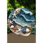 Kututr Deniz Esintili Uv Baskılı 3D Gürünümlü Mdf Duvar Süsü – 33X33 Cm & 20X20 Dt105,Ahşap Dt105 20 X