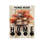 kutuTR Home Yazılı Kişiselleştirilebilir Ev için Anahtarlık Uv Baskı (Aile İsmi Yazılabilir) AT001, 8692016042512