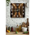 kutuTR Işıklı Koridor Temalı Temperli Cam Kare Saat 33x33 cm Ebadında UV Baskı - KCS102