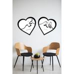 Kututr Kalpli İslami 2'Li Tablo Ahşap Seti Kt02 002,Çok Renkli 26 X 30