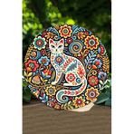 kutuTR Kedi Temalı UV Baskılı 3D Görünümlü MDF Duvar Süsü, 8692016082518