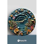 Kututr Mdf 33 Cm Sessiz Mekanizmalı Duvar Saati – 2D Hd Baskı 3D Görünümlü Tasarım,Sdw248 X