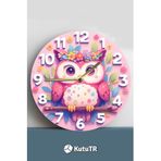 Kututr Mdf 33 Cm Sessiz Mekanizmalı Duvar Saati – 2D Hd Baskı 3D Görünümlü Tasarım,Sdw252 X