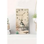 kutuTR MDF Dikdörtgen Duvar Saati 30x60 cm Deniz & Kuş Desenli UV Baskı, USD002