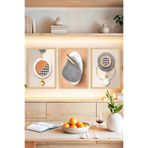 Kututr Modern Geometrik 3’Lü Çerçeve Görünümlü Tablo Seti Crvs1134,Çerçevesiz Crvs1134 30 X 40