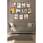 Kututr Modern Style Dekorize Mdf 11 Parça Çerçeve Görünümlü Tablo Set 1110,Karışık 21 X 30