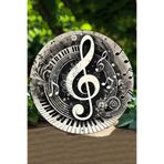 Kututr Müzik Tutkunlarına Özel Dekoratif Uv Baskılı 3D Gürünümlü Mdf Duvar Süsü – 33X33 Cm & 20X20 Dt112,Ahşap Dt112 20 X