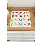 kutuTR Notpa 20 Parça Hayvanlar Eşleştirme Oyunu Hafıza Kartı Ahşap Eğitici Puzzle Oyuncak Set 3