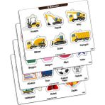 KutuTR Notpa Çocuklar Için Eğitici ve Öğretici Ahşap Renkli Yapboz 4lü Set 102