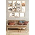 Kututr Notpa Dekorize Mdf 11 Parça 3 Mm Çerçeve Görünümlü Salon Ve Oda İçin Tablo Seti Hasat Tarla,Renkli 30 X 40