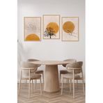 Kututr Notpa Dekorize Mdf 3 Parça Mm Çerçeve Görünümlü Bohem Tablo 21X30 3009,Renkli 13 X 17