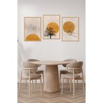 Kututr Notpa Dekorize Mdf 3 Parça Mm Çerçeve Görünümlü Bohem Tablo 21X30 3009,Renkli 30 X 40