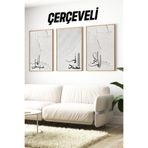 Kututr Subhanallah Elhamdulillah Allahu Ekber Yazılı 3’Lü Tablo Seti Ahşap Çerçeveli Crv1206,Çerçeveli Crv1206 42 X 62