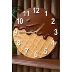 kutuTR Tatlı Saat – Dondurma Külah Desenli 3D Görünümlü MDF Duvar Saati (33 cm) SDW338
