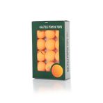 Kututr Yüksek Kalite 12 Adet 3 Yıldız Ping Pong Topu Sekme Garantili +40 Gazlı Masa Tenisi Pinpon Top,Turuncu