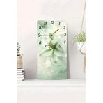 Kututr Zambak Çiçekli Temperli Cam Tablo Saat – 30X60 Cm | Hd Uv Baskı– Cusd164,Cusd164 30 X 60