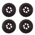 Kuuddker 4 Adet 1,9 inç 96 mm 1/10 Ölçekli Lastikler Jant ile 1/10 SCX10 CC01 D90 CC01 RC Rock Paletli Parçaları