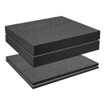 Kuuddker Küp Köpük Izgara, 2 Adet 300 x 300 x 50 mm / 2 Adet 300 x 300 x 10 mm, Kamera Kutusu Köpük Alet Kutusu, Kasa Ekleme, Alet