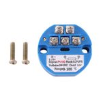 Kuuddker Tip PT100 - 0-10 V 0-100 Derece Giriş RTD 0-10 Bir Çıkış DC24V Isı Direnci Sıcaklık Verici