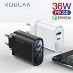 Kuulaa 1 Usb QC3.0 1 Pd 36w Universal Hızlı Şarj Başlık